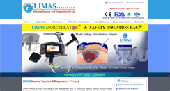 Desktop Screenshot of limasindia.com